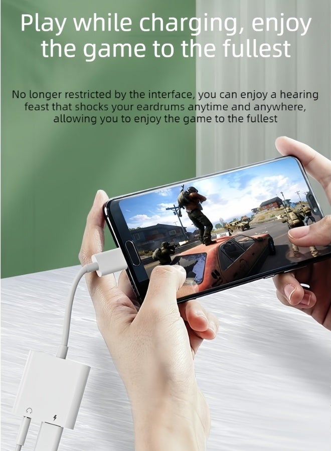 الصفحة الرئيسية محول USB-C إلى USB-C لمقبس سماعة الرأس مع شحن سريع 100 واط إصدار رقمي - متوافق مع iPhone 15/16/17 Pro و Pro Max و Samsung Galaxy S24/S23/S22/S21 Ultra و iPad Pro وأجهزة أخرى - Image 3